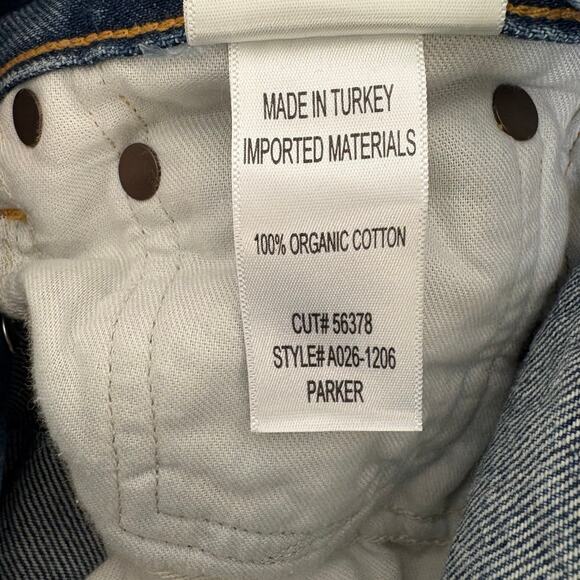 Agolde Parker Parker Vintage Cutoff organic denim in Mid Medium Wash Size 24 - Picture 5 of 7